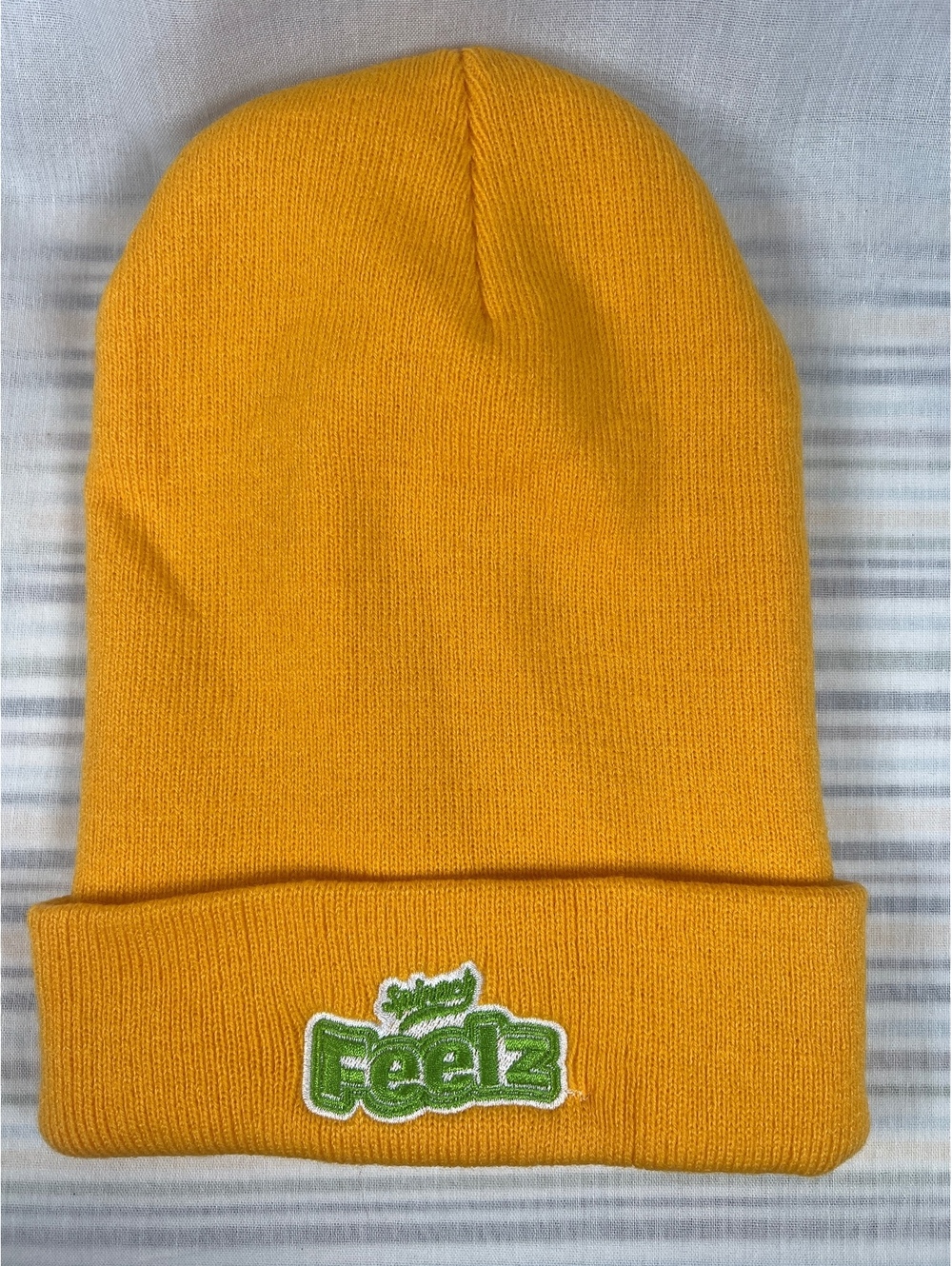 Spinach Feelz Knit Cuffed Toque Yellow Beanie